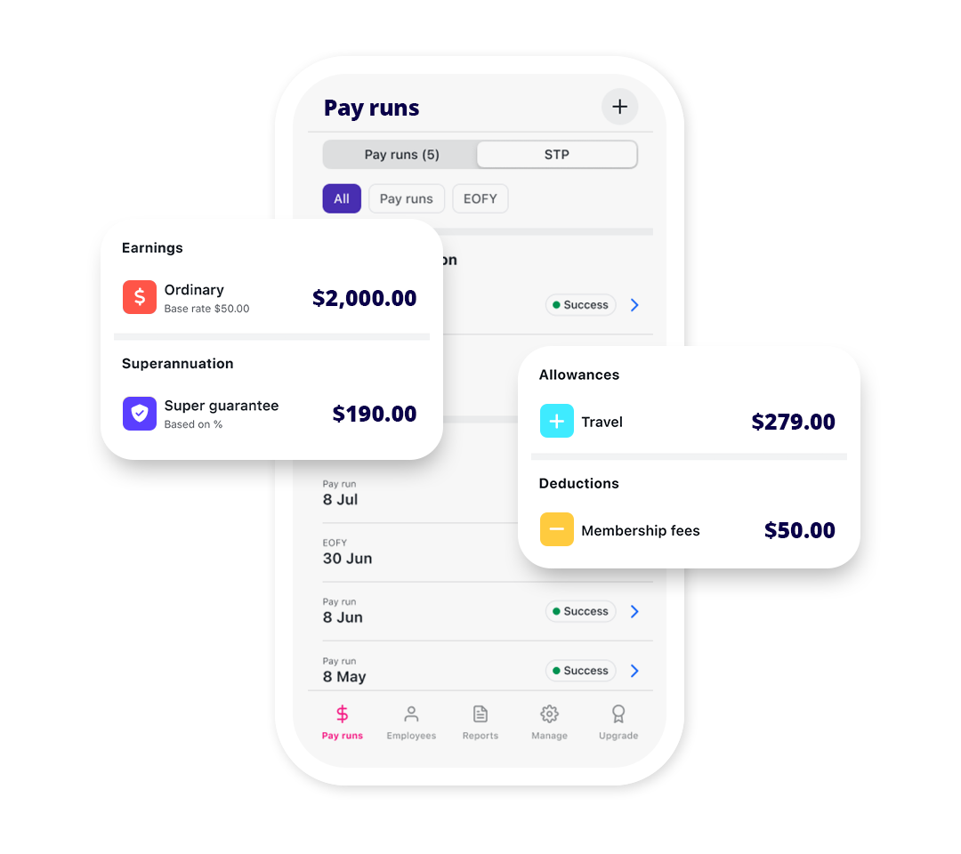 payroll app on mobile